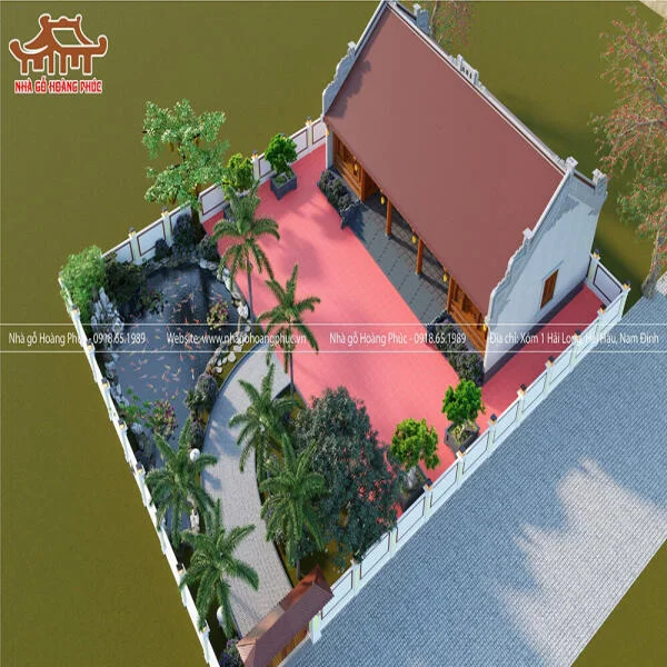 Phong thủy sân vườn trong nhà gỗ cổ truyền: Bí quyết tàng phong tụ khí