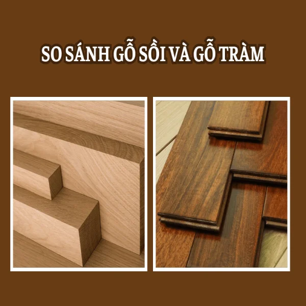 So sánh gỗ tràm và gỗ sồi: Lựa chọn nào dành cho bạn?