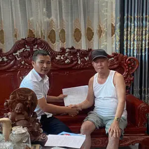 Ký hợp đồng thi công căn nhà gỗ 3 gian chất liệu gỗ Sến tại Ân Thi, Hưng Yên