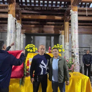 Lắp Dựng & Thượng Lương Nhà Gỗ 3 Gian Gỗ Lim Lào Trên Tầng 2 Tại Vân Đình, Hà Nội