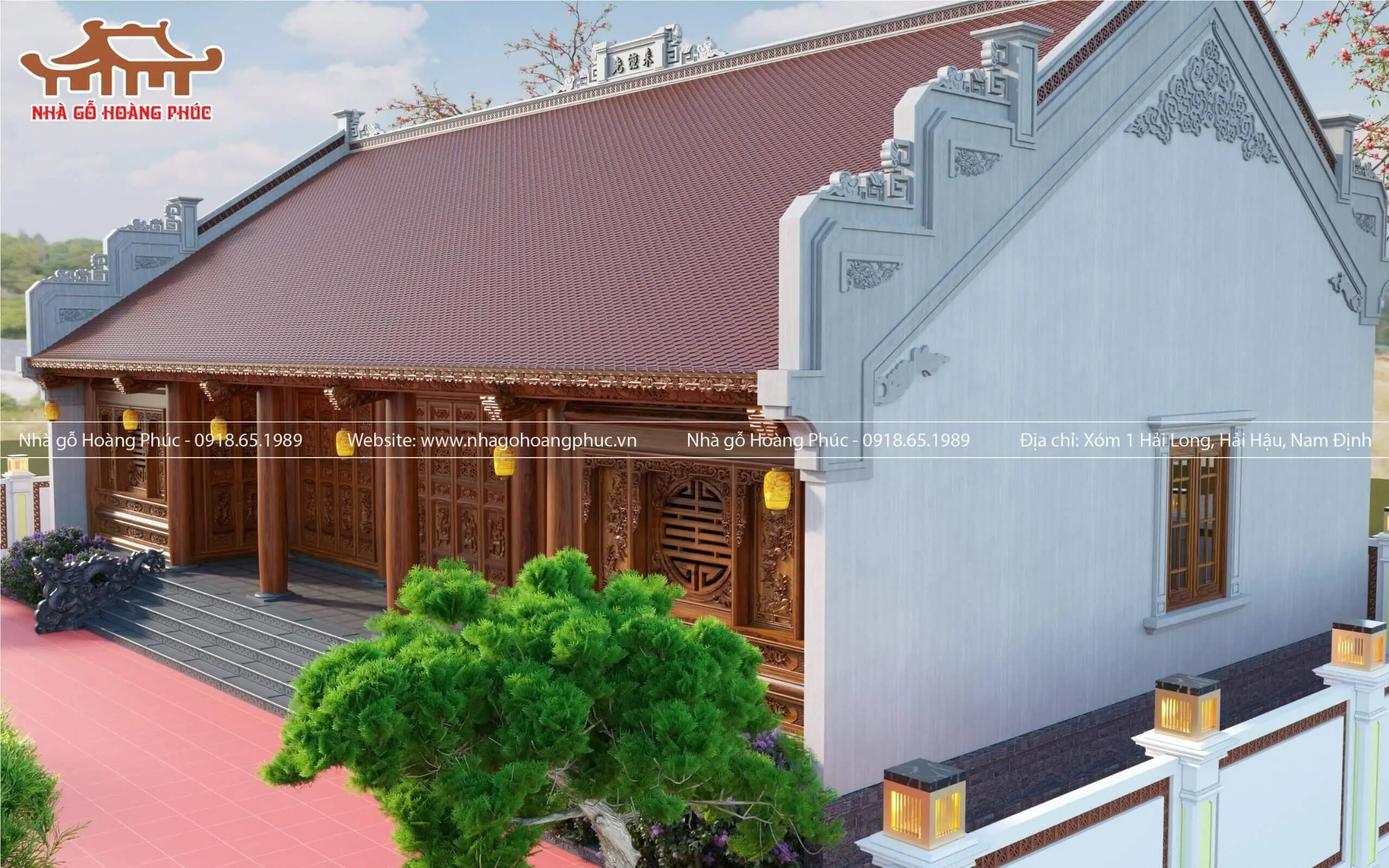 2 gian thò và 3 gian thụt